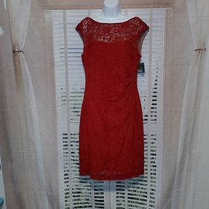 Lauren Ralph Lauren red lace Dress